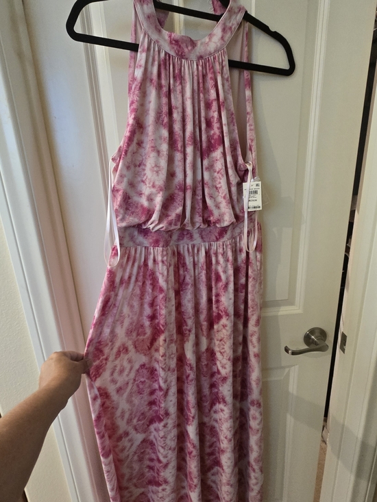 Heritage Dresses & Skirts - Heritage Pink Tie-Dye Halter Maxi Dress
